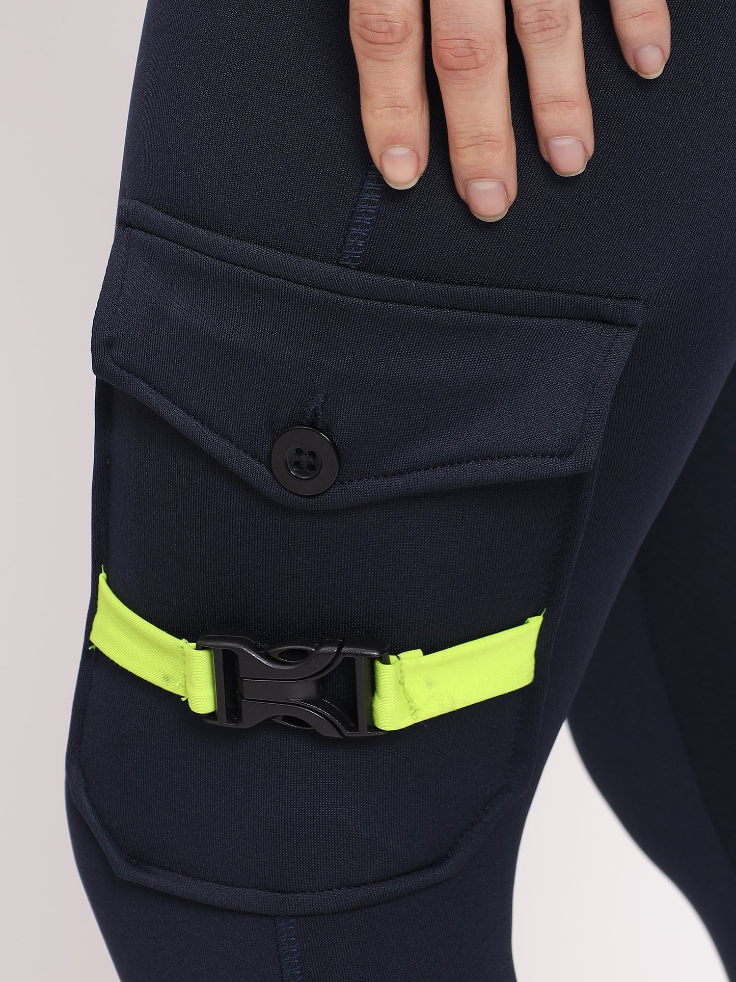 Premium Orange & Black 3-Pocket Joggers with Sports Bra Yoga Set