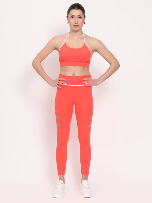 Yoga Leggings with Bra Set