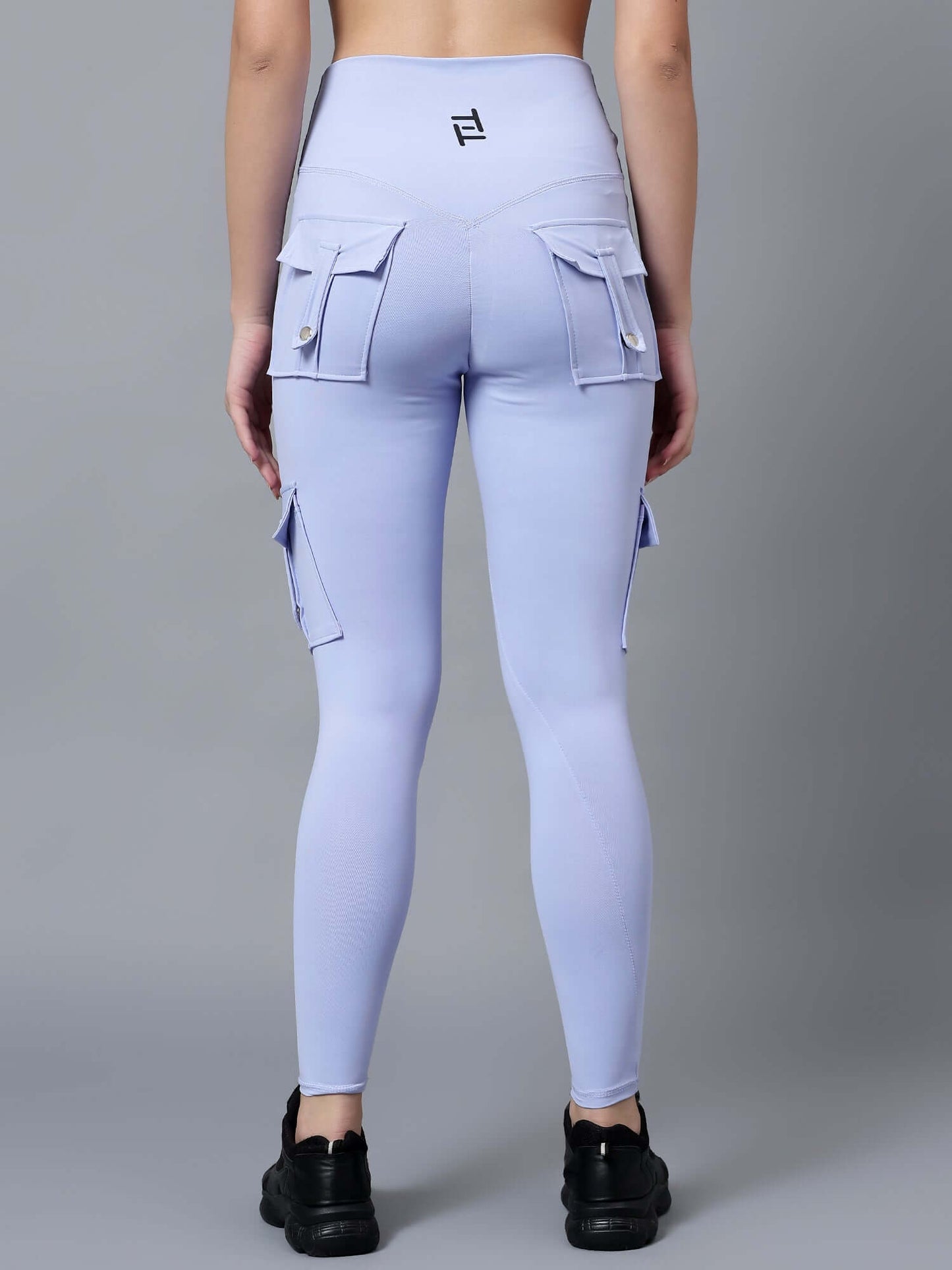 High Waist Out pocket yoga cargo joggers Workout gym booty scrunched butt Leggings push up leggings