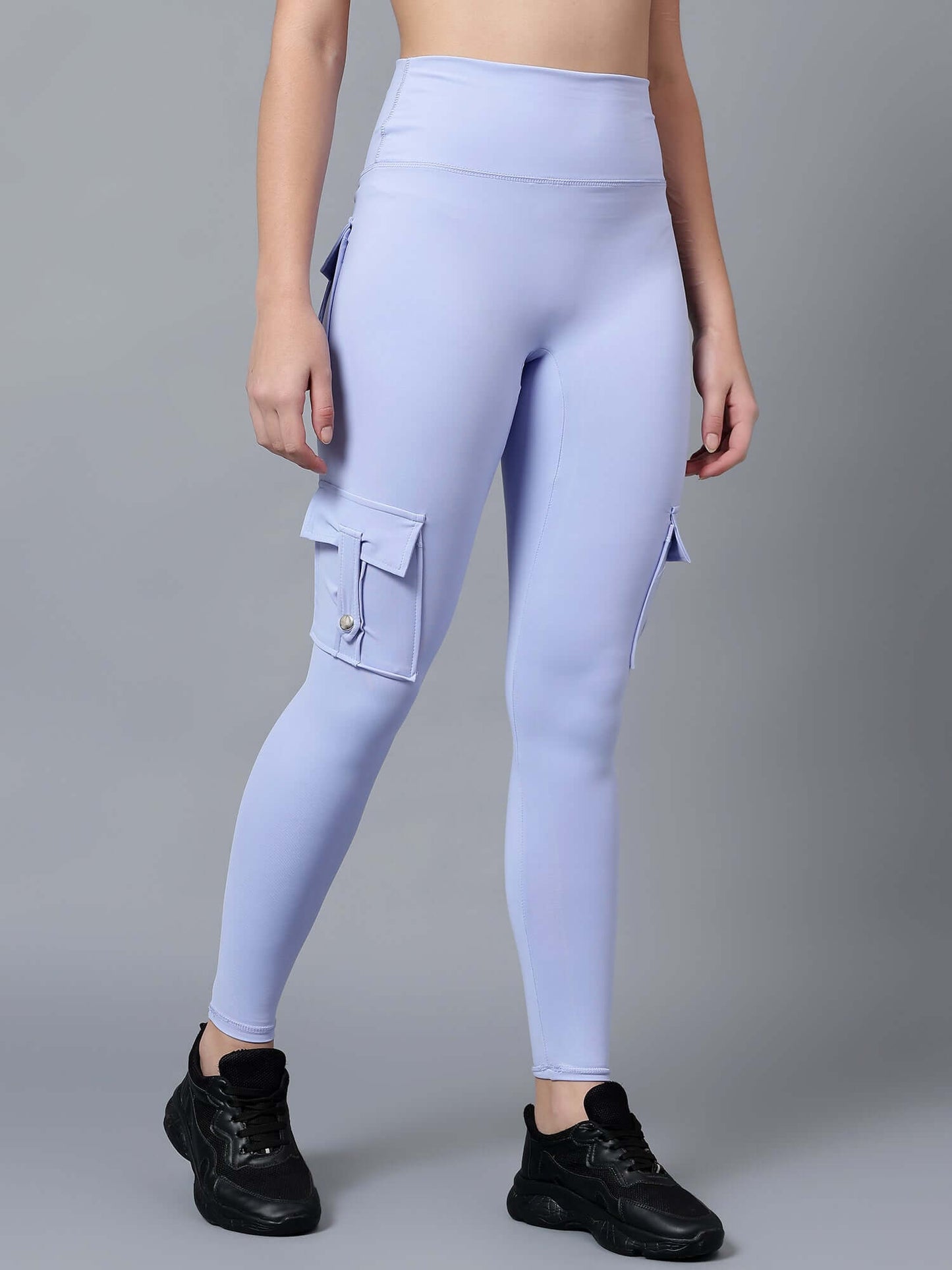 High Waist Out pocket yoga cargo joggers Workout gym booty scrunched butt Leggings push up leggings