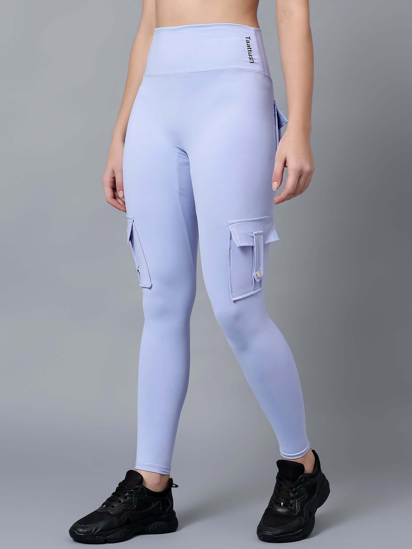 High Waist Out pocket yoga cargo joggers Workout gym booty scrunched butt Leggings push up leggings